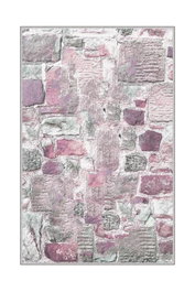 Conceptum Hmnt672 Alfombra para Pasillo 80 x 150 cm, 100% Poliéster, Impresión Digital 3D, Lavable, Antideslizante